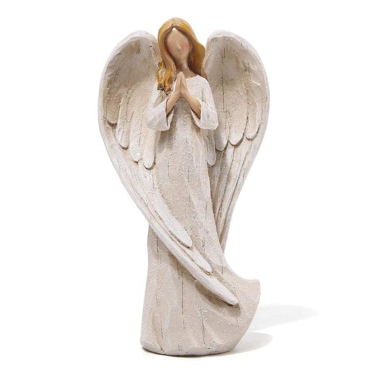 Hodao Betender Engel aus Kunstharz, 22,6 cm, für Geschenke, Heimdekoration, betende Gedenkstatue, ex