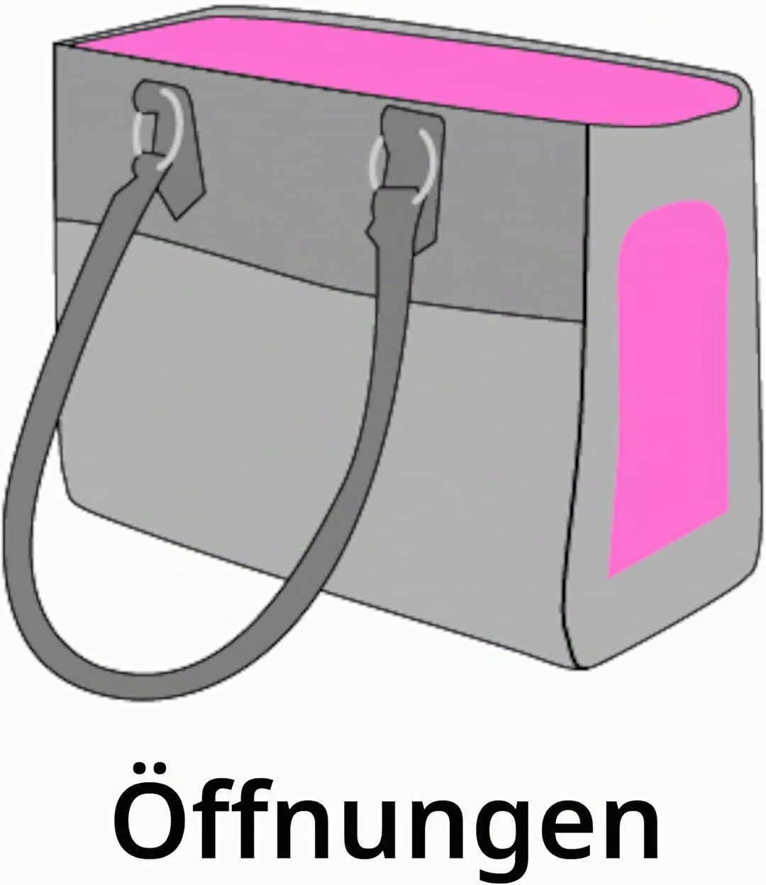 Hundetasche - Tragetasche Lior Grau – 45x19x29cm – Textil – Öffnungen vorn/Oben – Boden herausnehmba