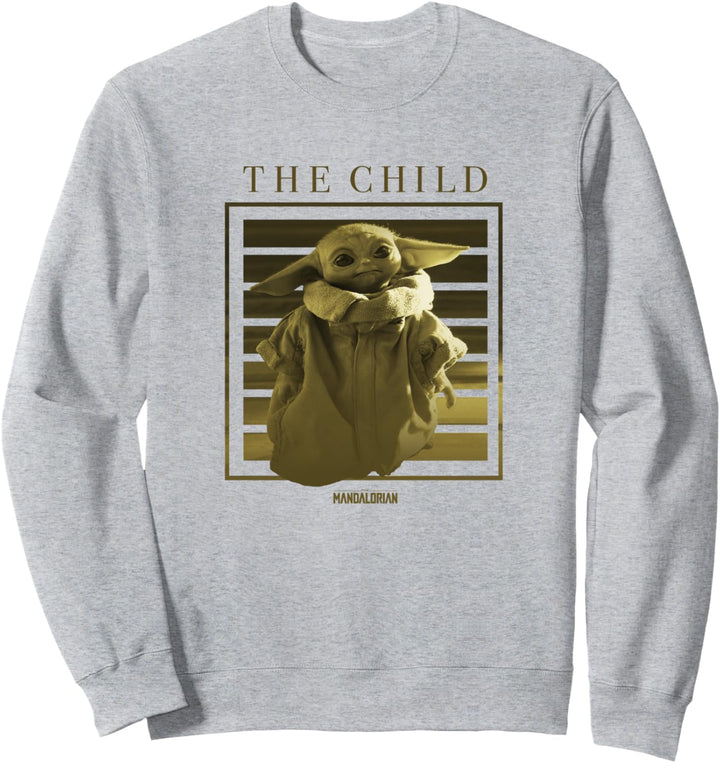 Star Wars The Mandalorian The Child Lined Portrait Poster Sweatshirt