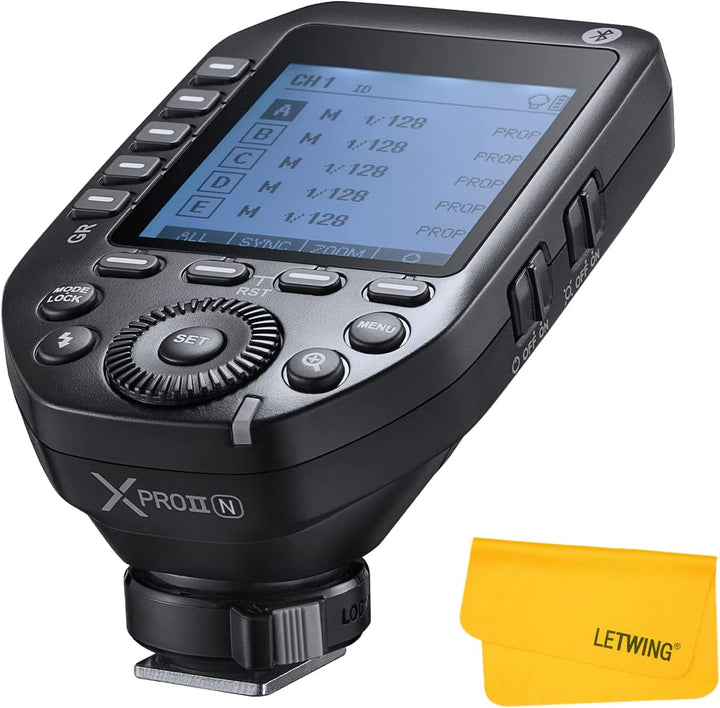 Godox XProII-N Blitzauslöser für Nikon Kamera, 2.4G TTL HSS 1/8000S, manuelle TCM-Funktion, grosser