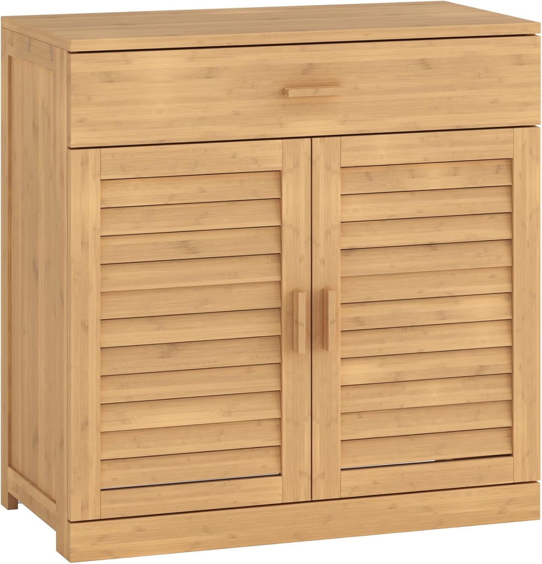 [en.casa] Schuhschrank Aarela mit 2 Türen Schrank schmal mit Schublade Flurschrank 3 Ebenen Schuhkom