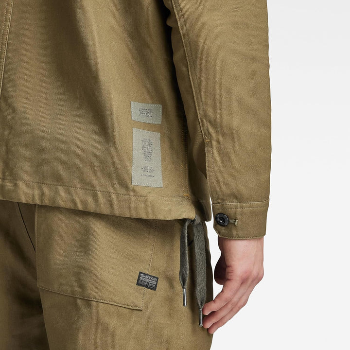G-STAR RAW Herren 2 Pocket Relaxed Hemd Shirts L Grün (Dark Olive D22967-d190-c744), L Grün (Dark Ol