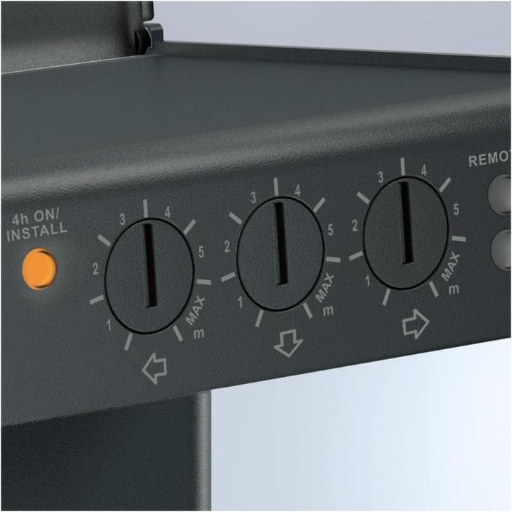 Steinel Bewegungsmelder iHF 3D schwarz, 160° Bewegungssensor, 1-5 m Reichweite, in 3 Richtungen per