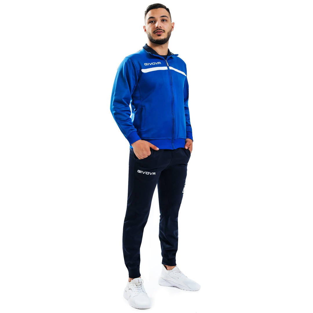 Givova, anzug givova eins full zip, hellblau/blau, S