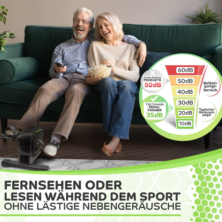 Neu Tretmann Basic Pedaltrainer Set -extra standfest & leise- inkl. Befestigungsband -DEKRA Geprüft-