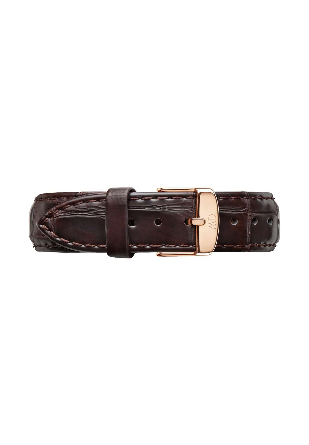 Daniel Wellington Classic York, Braun/Roségold Uhrenarmband, 18mm, Leder, für Damen und Herren