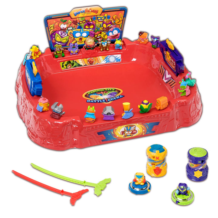 SuperThings - Spielset Battle Arena, enthält 1 Arena, 2 Battle Spinners Exclusives &amp; 2 SuperThings E