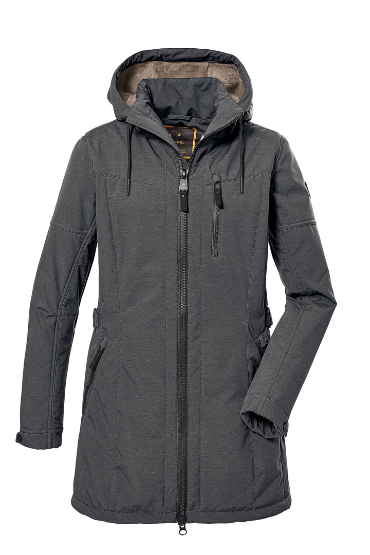 G.I.G.A. DX Damen Softshellparka mit abzippbarer Kapuze GW 46 WMN SFTSHLL PRK, midnight, 38, 40898-0