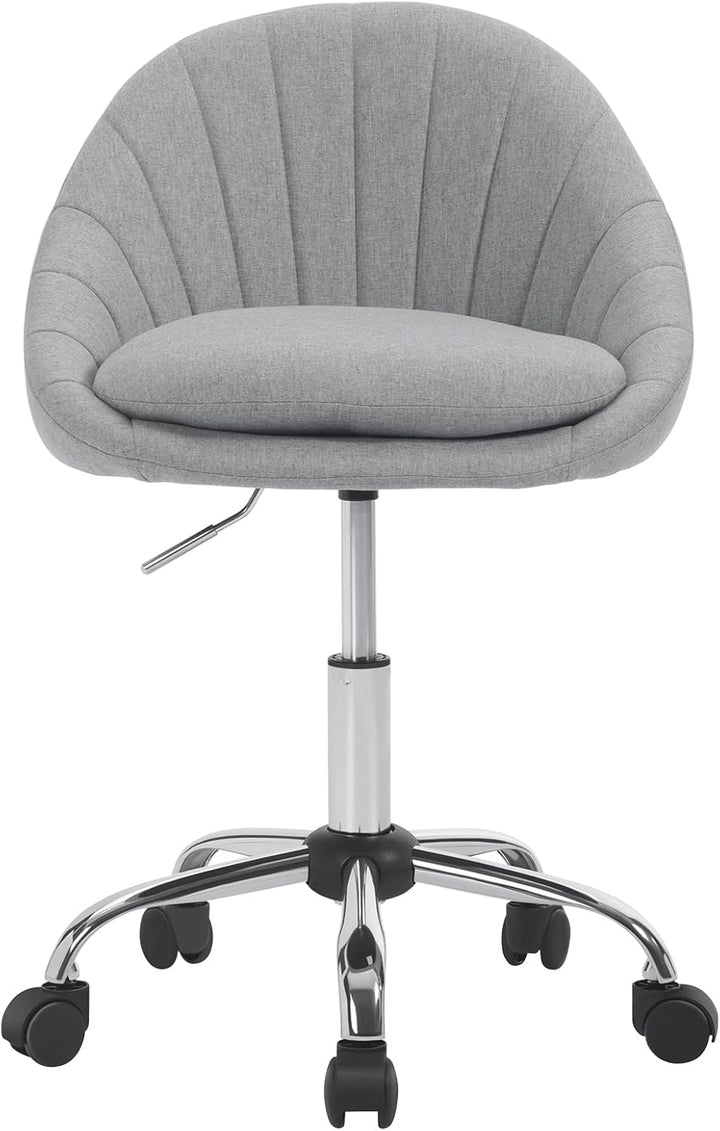 WOLTU Homeoffice Stuhl, Bürostuhl ergonomisch, Schminkstuhl drehbar, Drehstuhl mit Rollen, Schreibti