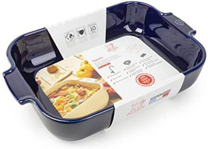 PEUGEOT - Rechteckige Auflaufform aus Keramik - 36 cm x 23,6 cm x 7,5 cm - Fassungsvermögen: 3,8 L -