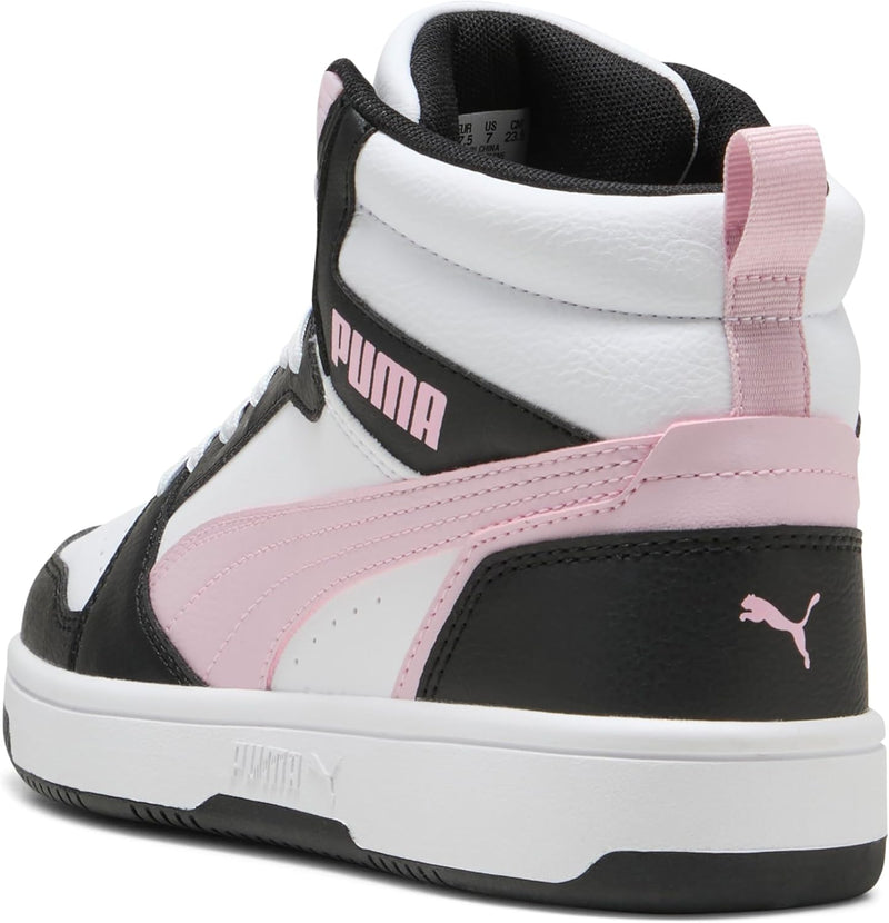 PUMA Unisex Rebound V6 Sneaker 42.5 EU Puma White Rose Mauve Puma Black, 42.5 EU Puma White Rose Mau