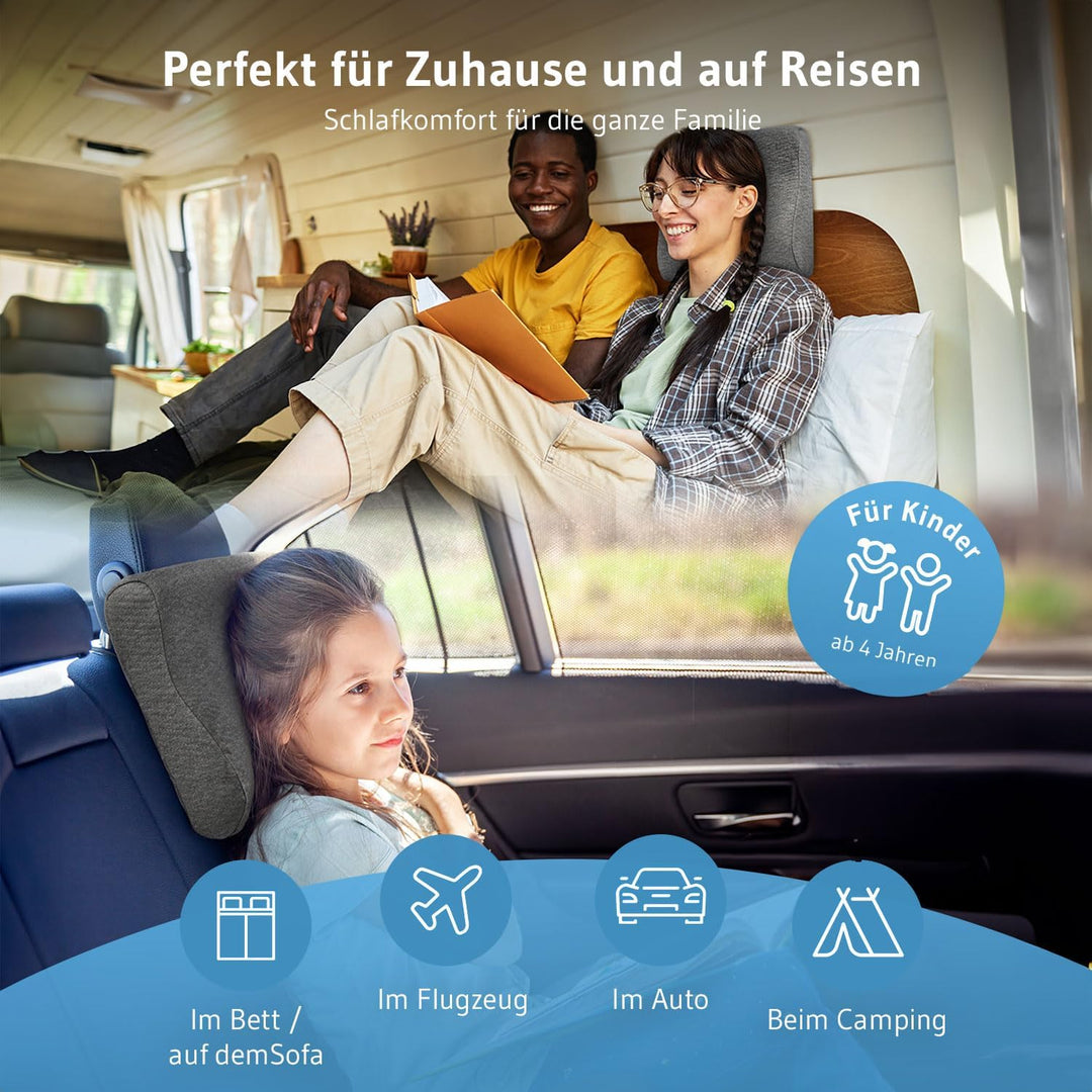 Nackenkissen Flugzeug, Orthopädisches 𝐋𝐮𝐱𝐮𝐬 Reisekissen ONDA, Nackenstützkissen gegen Nackenschmerze