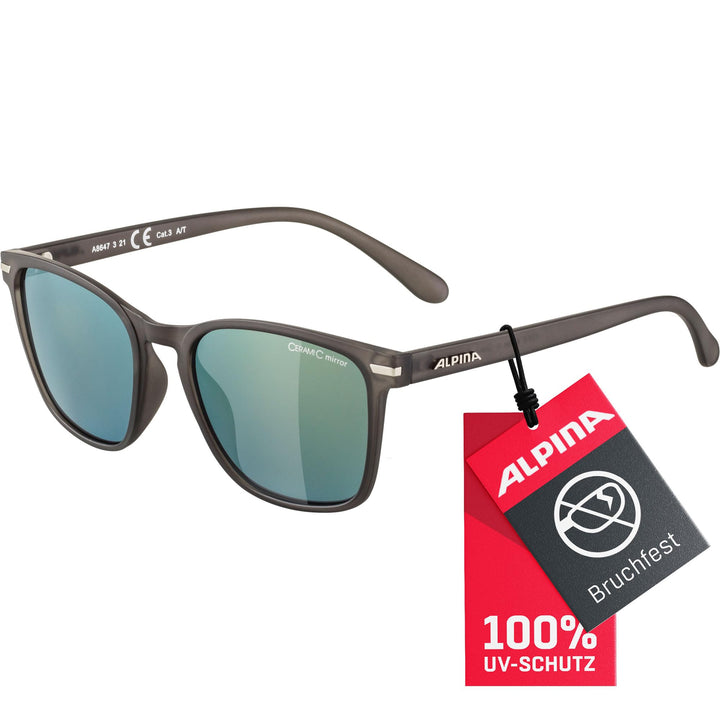 ALPINA YEFE - Verspiegelte und Bruchsichere Sonnenbrille Mit 100% UV-Schutz Für Erwachsene Einheitsg