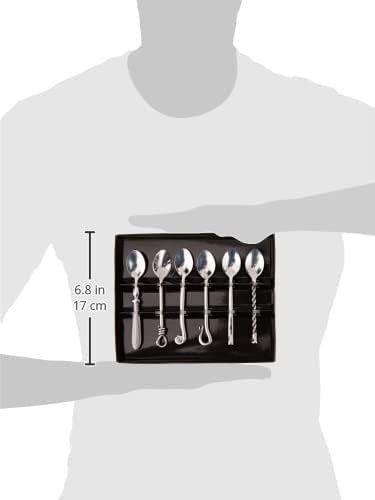 Jean Dubost Créations 96001 Schachtel mit 6 Mokka-Löffeln, Schmiede Mix-Design