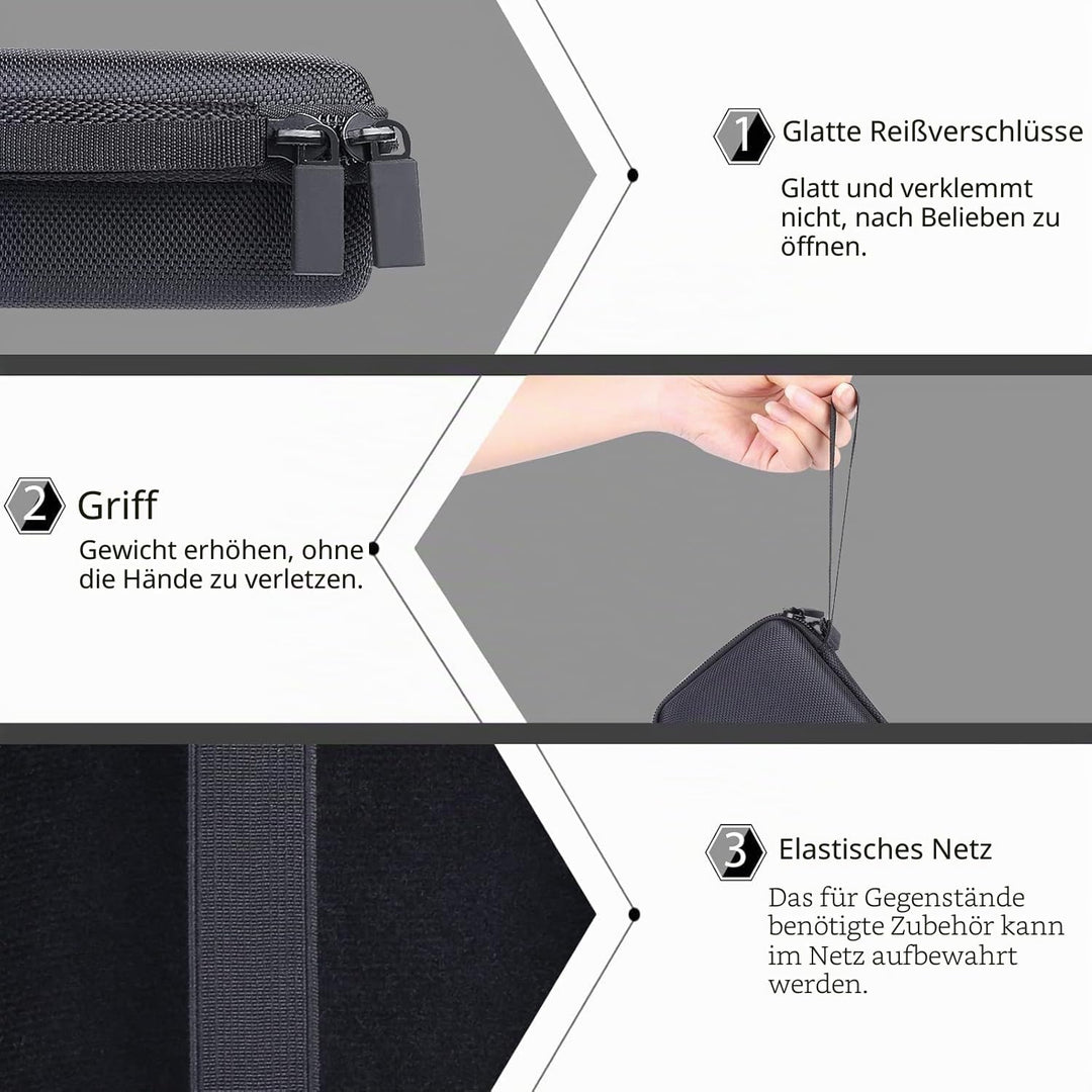 co2CREA Hart Reise Schutz Hülle Etui Tasche für Zoom F3 Multi-Track Field Recorder, Nur Hülle, für Z