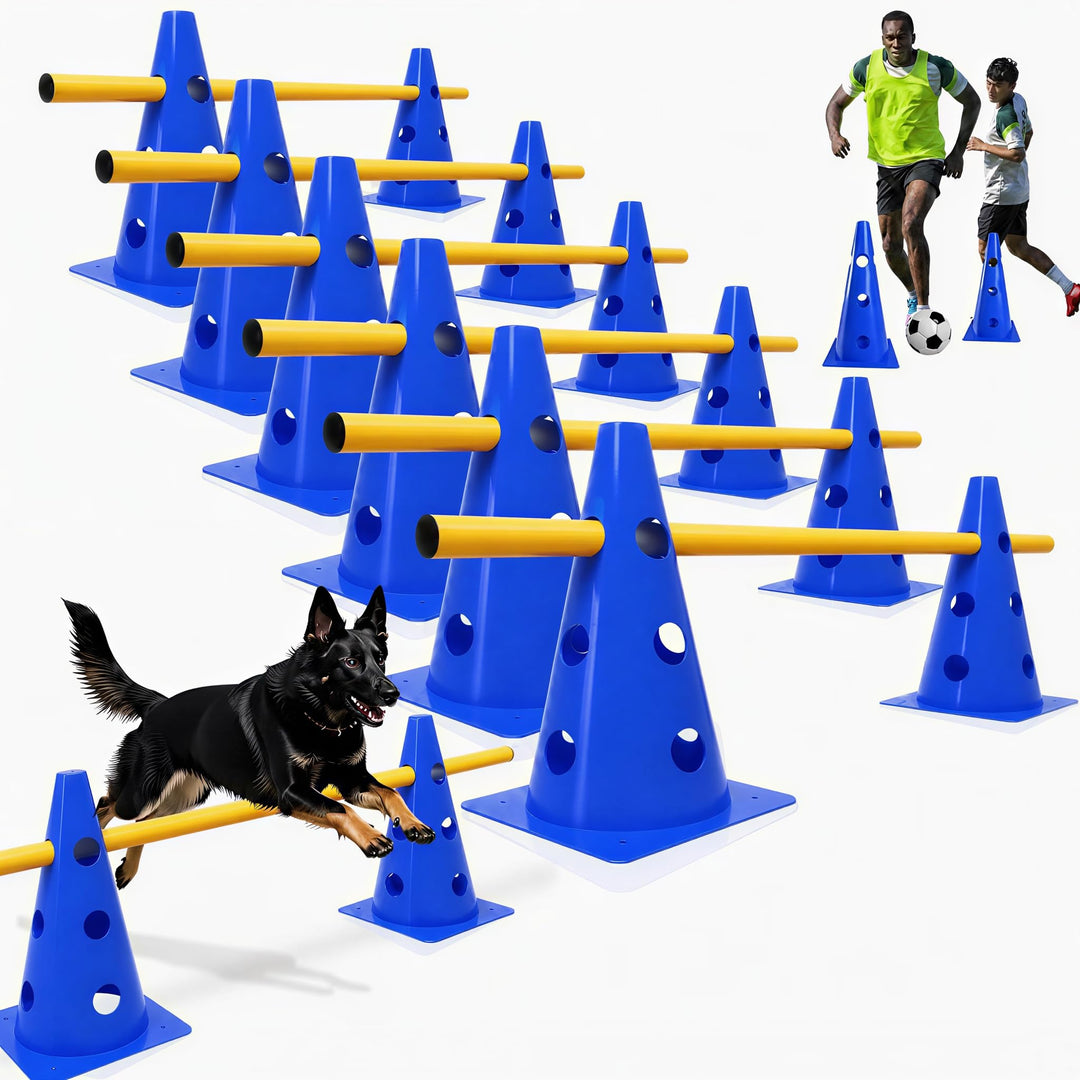 6 Sets Sports Steckhürdenset Steckhürden Set für Hunde Agility Trainingszubehör für Hunde &amp; Pferde 1