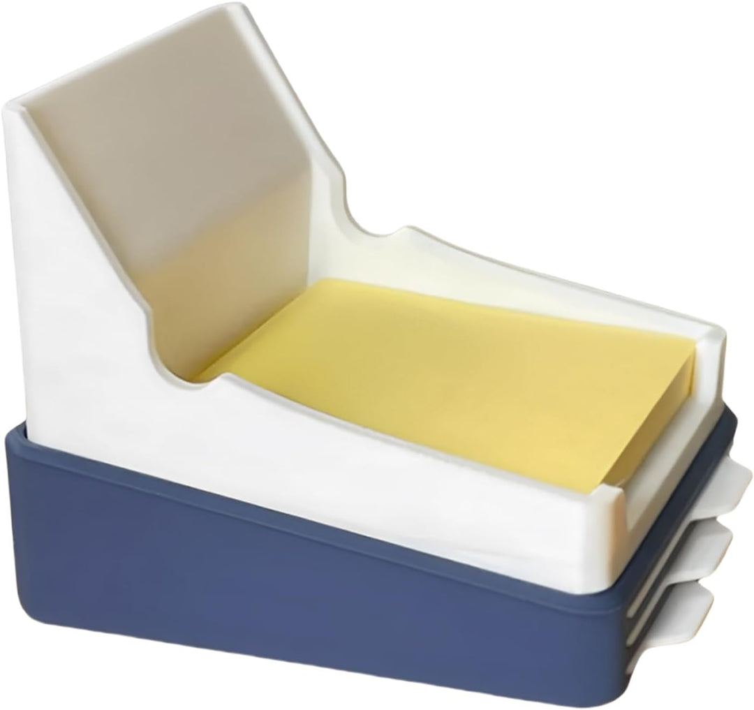 Sticky Note Holder, Memo Pad Organizer, 10 x 11 x 9 cm/3,9 x 4,3 x 3,5 Zoll Desktop Storage Box, Kee