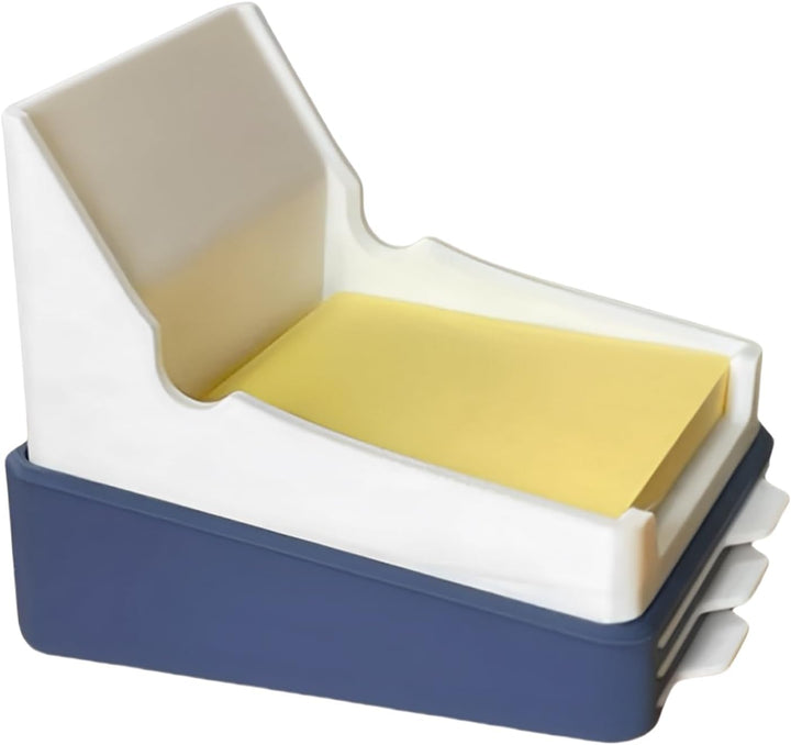 Sticky Note Holder, Memo Pad Organizer, 10 x 11 x 9 cm/3,9 x 4,3 x 3,5 Zoll Desktop Storage Box, Kee