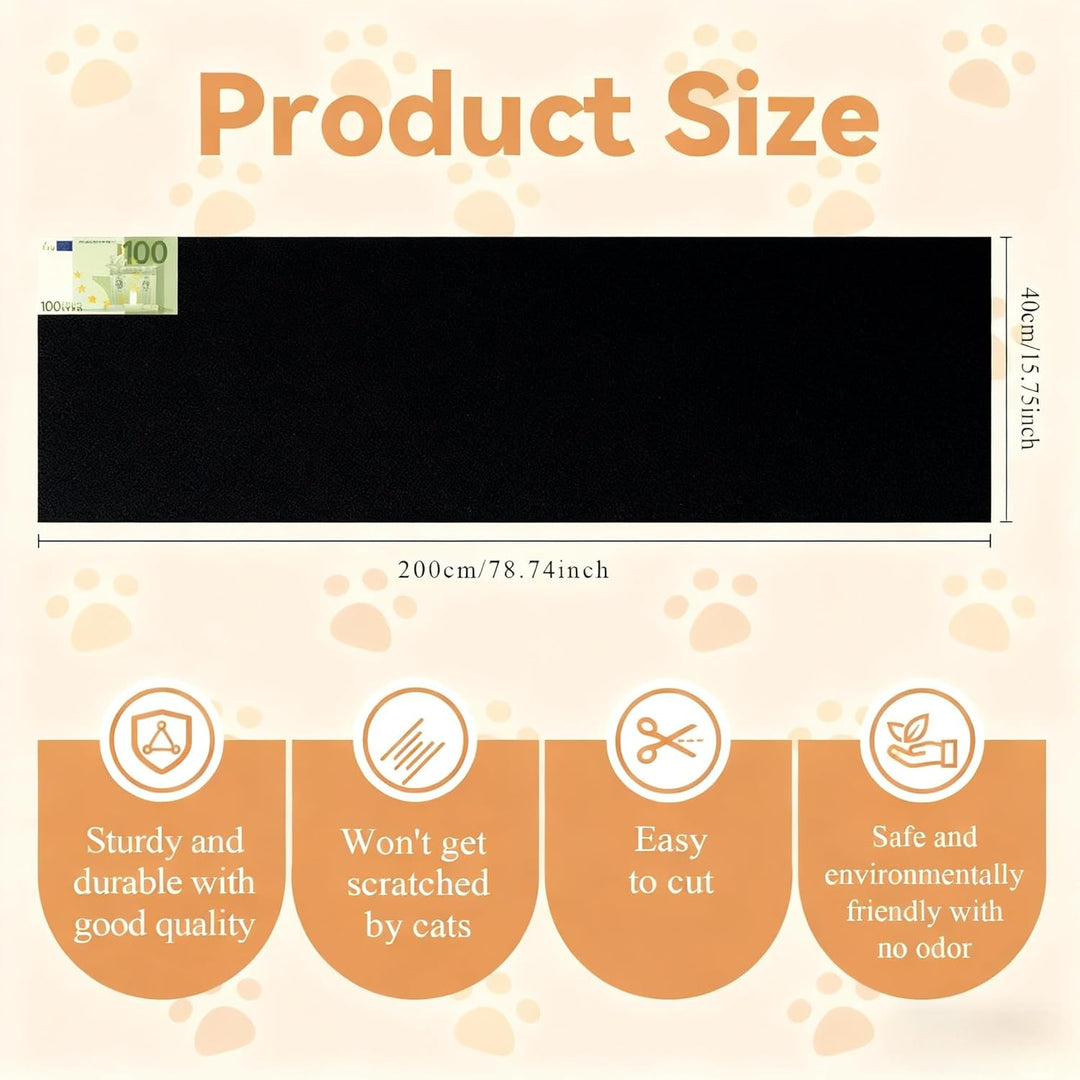 Kratzschutz Sofa Katze, Kratzmatte Selbstklebend für Sofa & Wand, Katzen Kratzbrett, Trimmbarer Schu