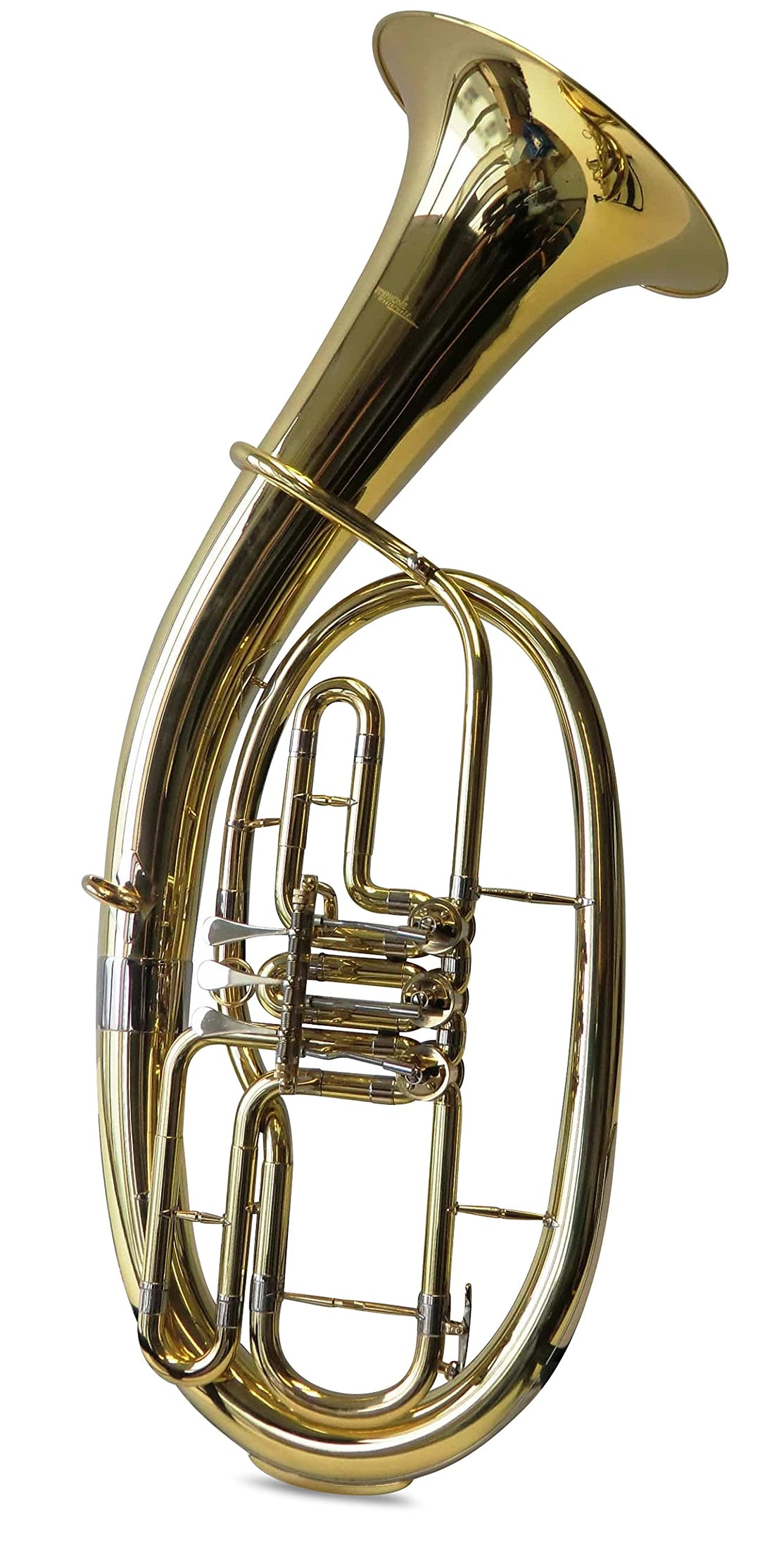 SYMPHONIE WESTERWALD® Tenorhorn/Tenor Horn Gold/Silber, Minibalgelenk, inkl. Luxus-Hartschalenkoffer