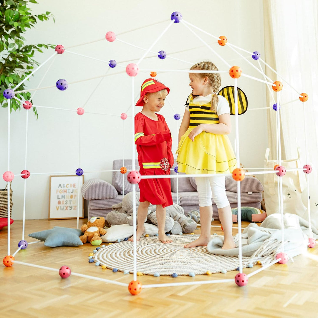 Konstruktionsspielzeug DIY Höhle Bauen Kinder Set BAU Spielzeug Höhlenbauset Creative Fort Decke Bud