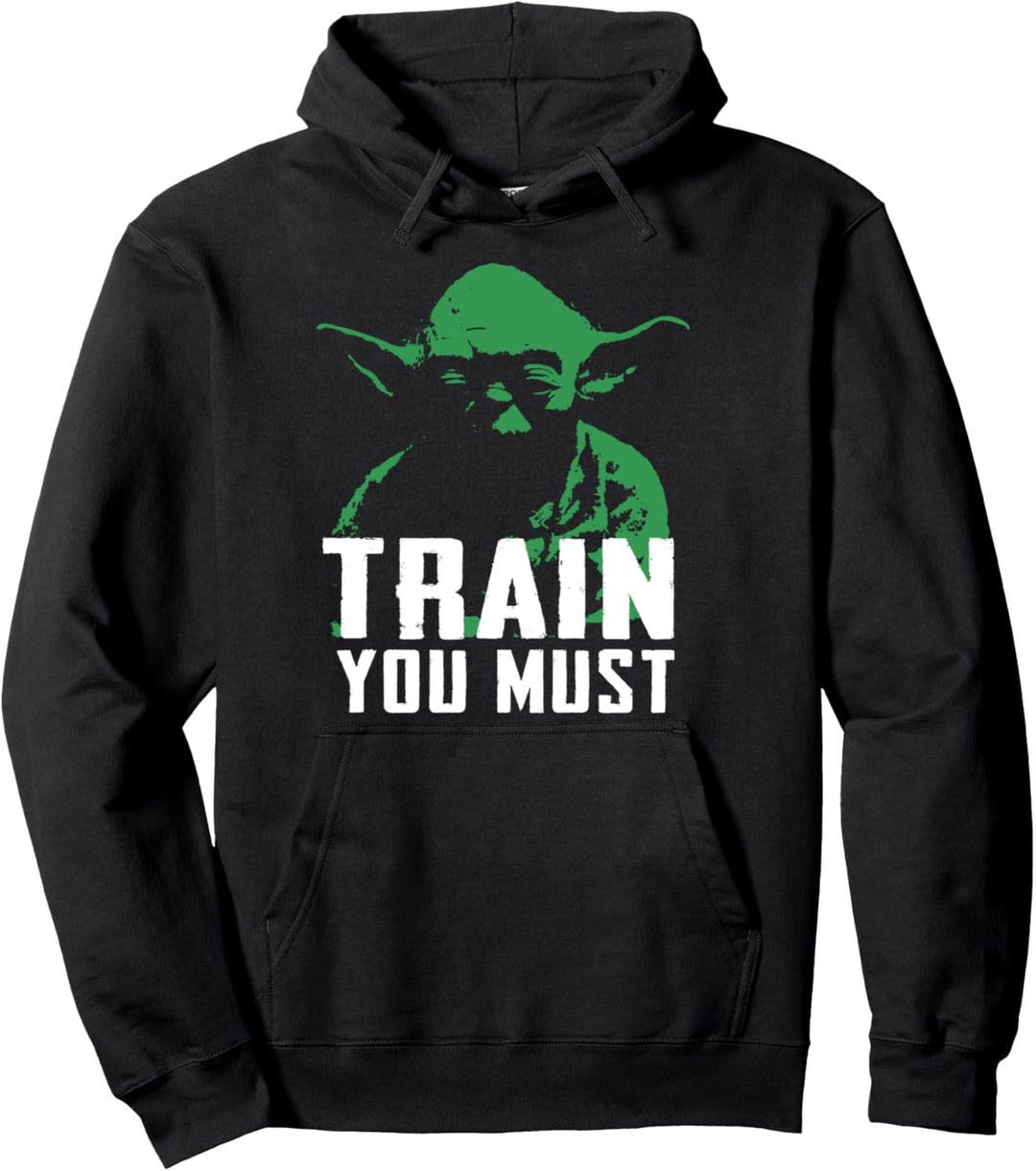 Star Wars Yoda Train You Must Two Tones Portrait Pullover Hoodie