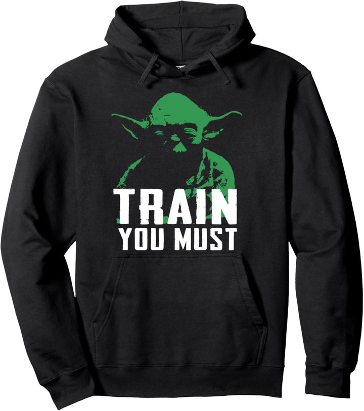 Star Wars Yoda Train You Must Two Tones Portrait Pullover Hoodie