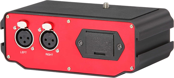Saramonic SR-AX107 Zwei-Kanal-XLR-Audio-Adapter mit Vorverstärker, Phantomspeisung und Trenntransfor