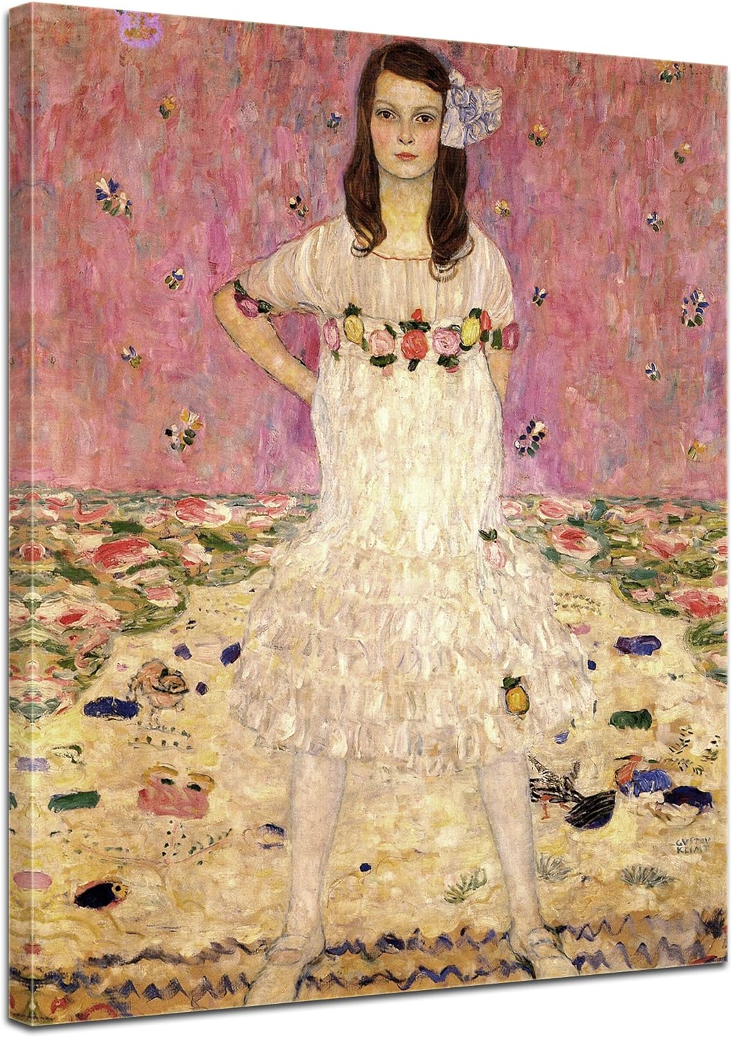 Bilderdepot24 Bild auf Leinwand | Gustav Klimt - Portrait der Eugenia Primavesi in 60x80 cm als Wand
