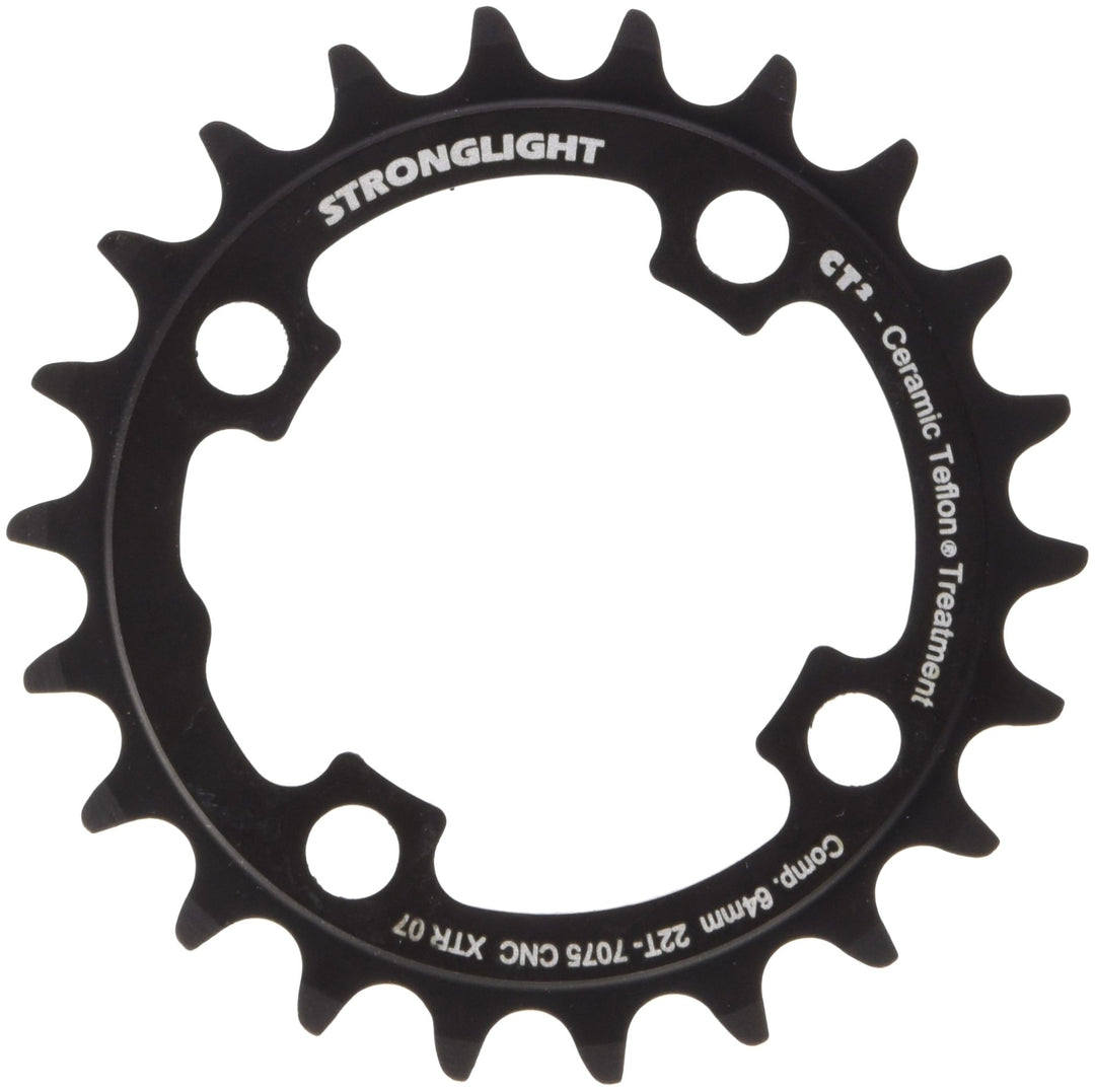 Stronglight Kettenblatt Type XTR 07 22 Schwarz, 22 Schwarz