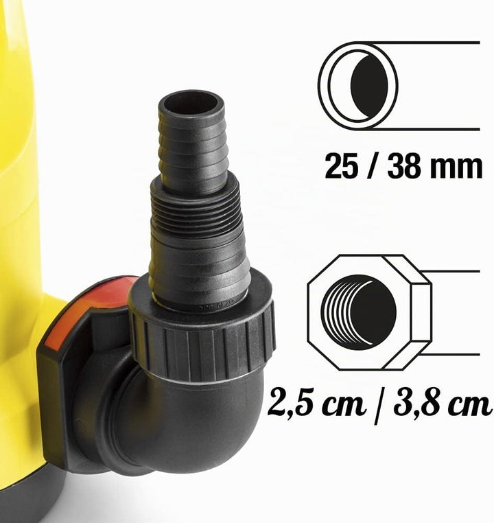 TROTEC Klarwasser-Tauchpumpe TWP 4006 E IPX8 Schutzart, 400 W, 7,5 m Förderhöhe, 7.300 l/h Förderlei