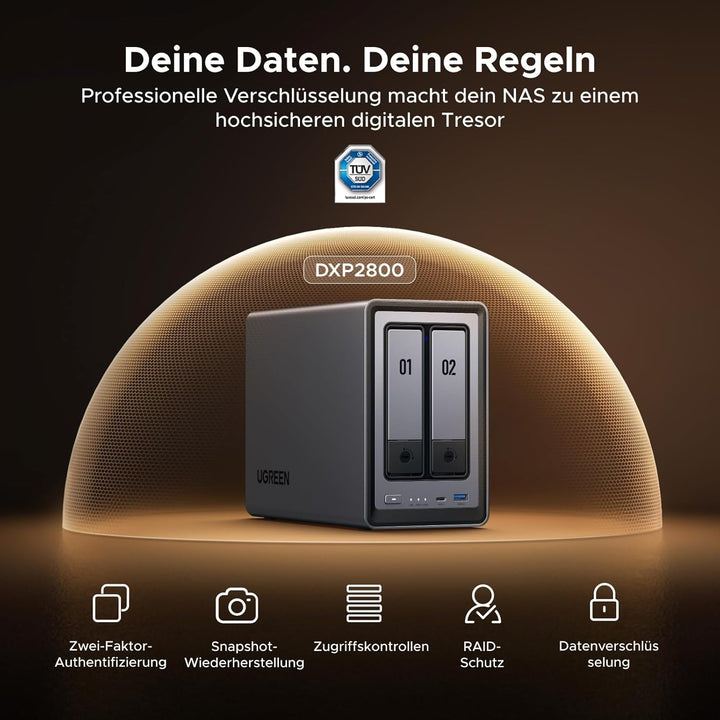 UGREEN NASync DXP2800 2-Bay NAS (Diskless) DXP2800 2 Bay, DXP2800