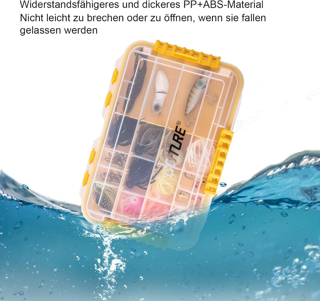 Goture Tacklebox,Kleinteilebox Angeln,Tackle Box Angeln,Köderbox,Angelbox kiste Koffer，Angelzubehör