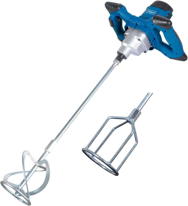 Scheppach Rührwerk PM1200 Handrührwerk | 1200W Leistung | Stablänge 550mm | Rührkorb-Ø 120mm | Drehz