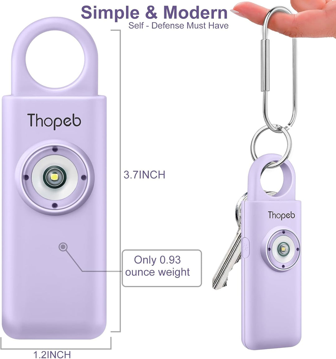 Selbstverteidigungs-Schlüsselanhänger mit Sirene, Wiederaufladbar, Persönlicher Sicherheitsalarm, 13