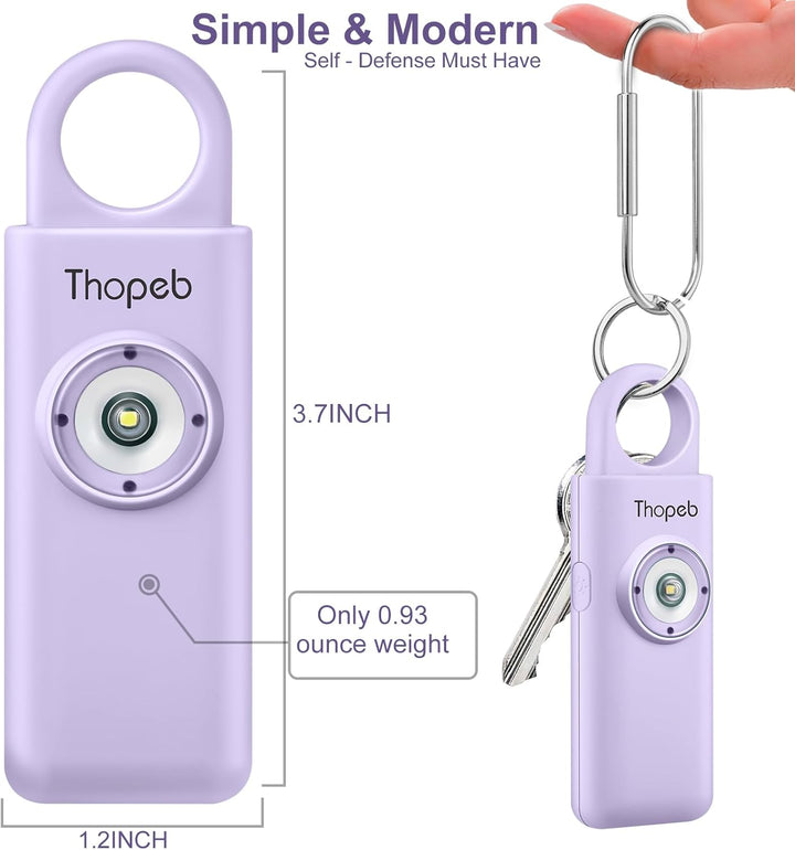 Selbstverteidigungs-Schlüsselanhänger mit Sirene, Wiederaufladbar, Persönlicher Sicherheitsalarm, 13