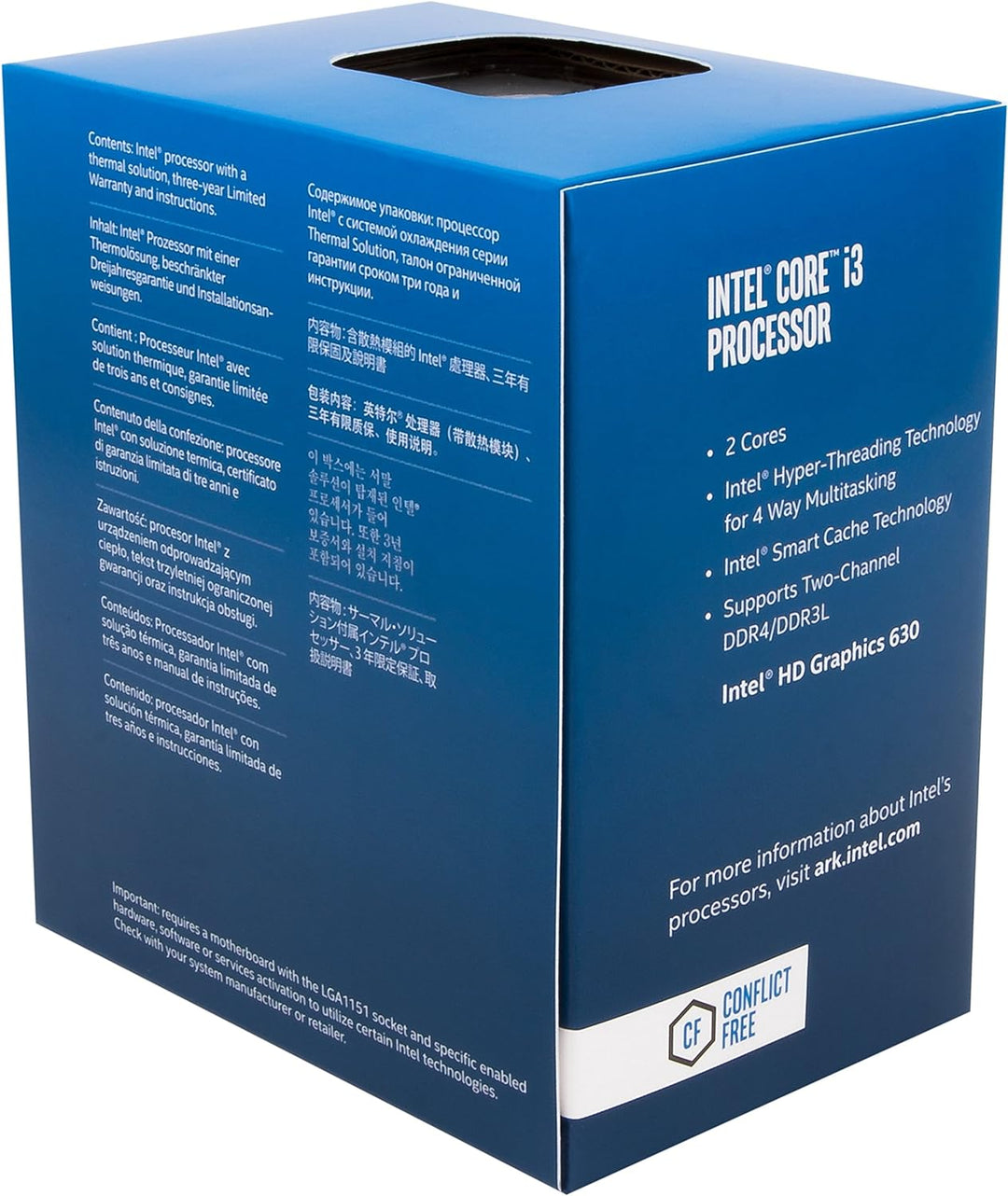 Intel 51W Core i3-7320 Kaby Lake Dual-Core 4.1 GHz LGA 1151 Desktop-Prozessor Intel HD Graphics 630