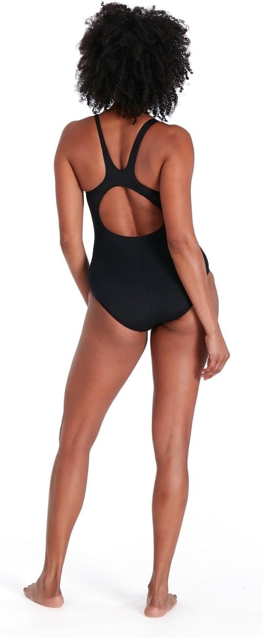 Speedo Hyperboom Placement Muscleback Badeanzug Damen 60 Schwarz / Grau, 60 Schwarz / Grau