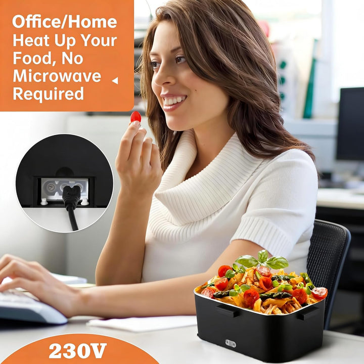 Elektrische Lunchbox 100W，1,8L,12V/24V/230V für Auto Lkw Büro | Einfach für 20-30 Minuten, 100W Schn