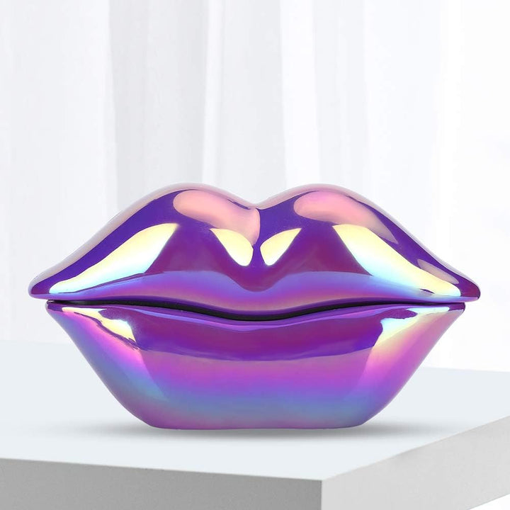 Dpofirs Creative Purple Lips Festnetztelefon, Universal Wired Festnetztelefon, Clear Sound Telefon E
