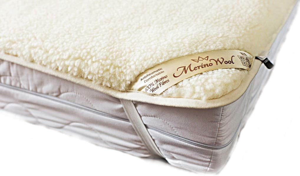 Merino Wool Diamond Unterbett Matratzenschoner Unterbetten Wolle Wool Mattress Topper Matratzenaufla