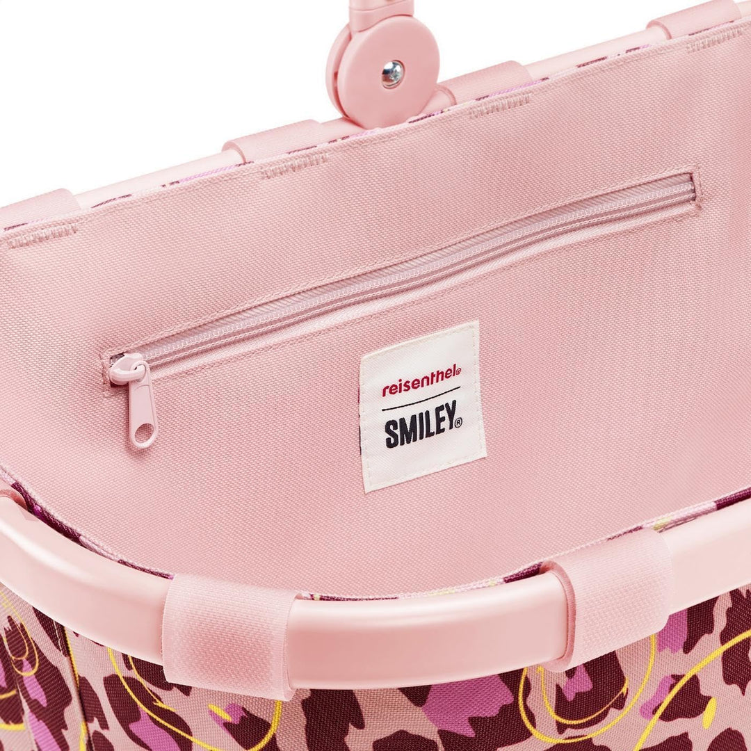 reisenthel carrybag smiley leo blush – Stabiler Einkaufskorb mit viel Stauraum und praktischer Innen