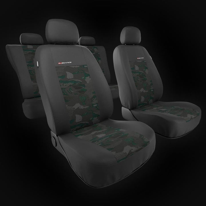 Mossa Sitzbezüge Auto passend für BMW X3 E83 F25 G01 G45 SAV 2003-. UNE-GR Grün UNE-GR Sets, Grün UN