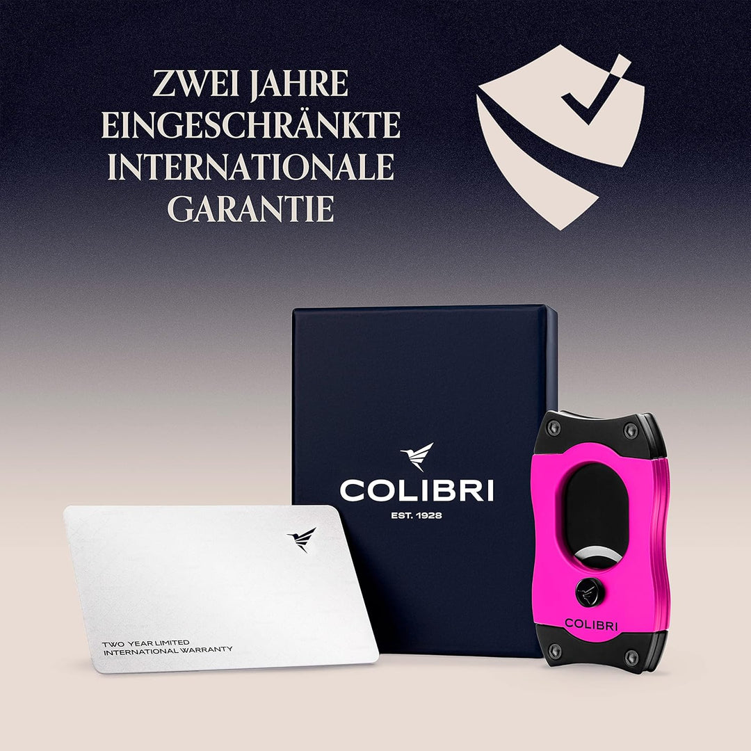 Colibri S-Cut Zigarrenschneider - Klassischer Gerader Schnitt - Bis zu 66 Ringmass Zigarren - Ergono
