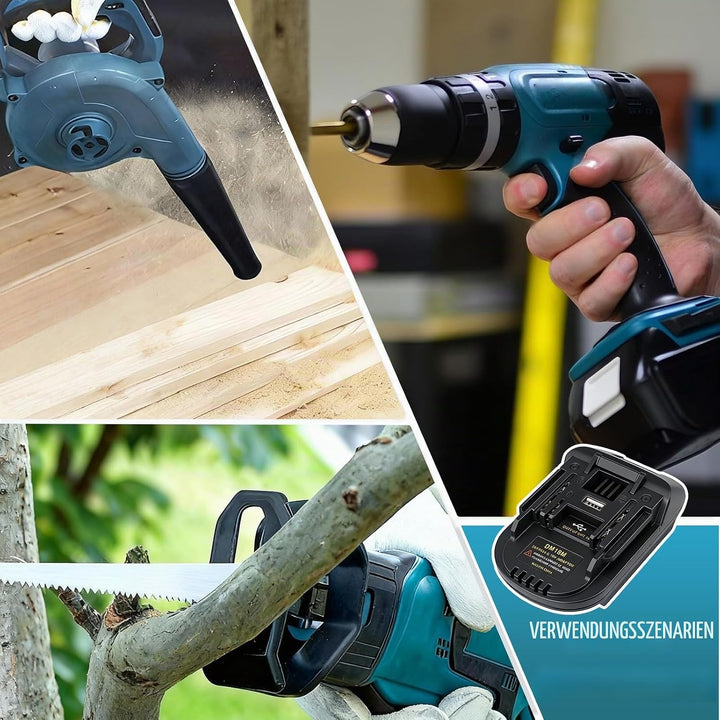 BS18MT Akku-Adapter Für Makita 18V Elektrowerkzeug, Akku Konverter für Bosch GBA Professional System