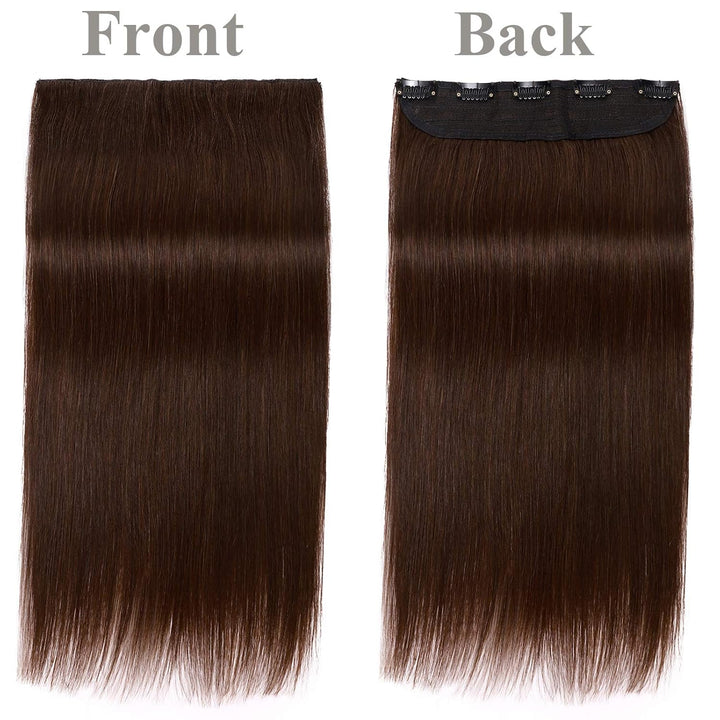 SEGO Haarverlängerungen Clip in Extensions DICKER 7A 100% Echtes menschliches Haar 1 Teilig 5 Clips