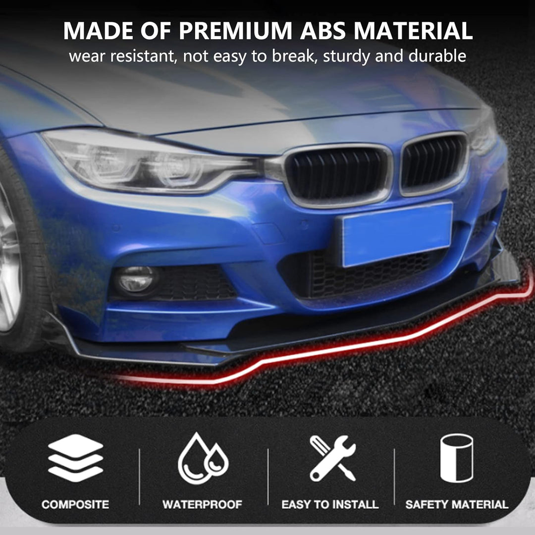 Fydun 5 Stücke Frontstossstange Lip Body Kit Spoiler Air Chin Body Kit ABS Lip Splitter Spoiler Diff