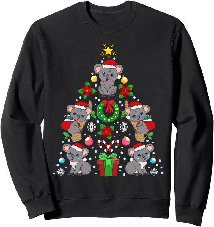 Koala Weihnachtsbaum Weihnachten Koalabär Geschenk Sweatshirt