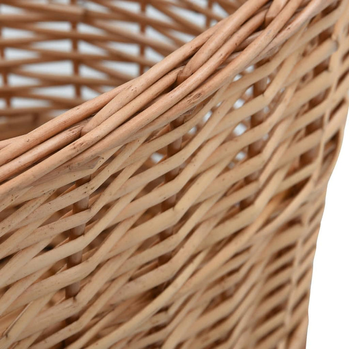 Generisch Holzkorb mit Tragegriffen 56x40x28 cm Natur Weide,Heim &amp; Garten,Zubeh?r f¨¹r Kamine &amp; Holz