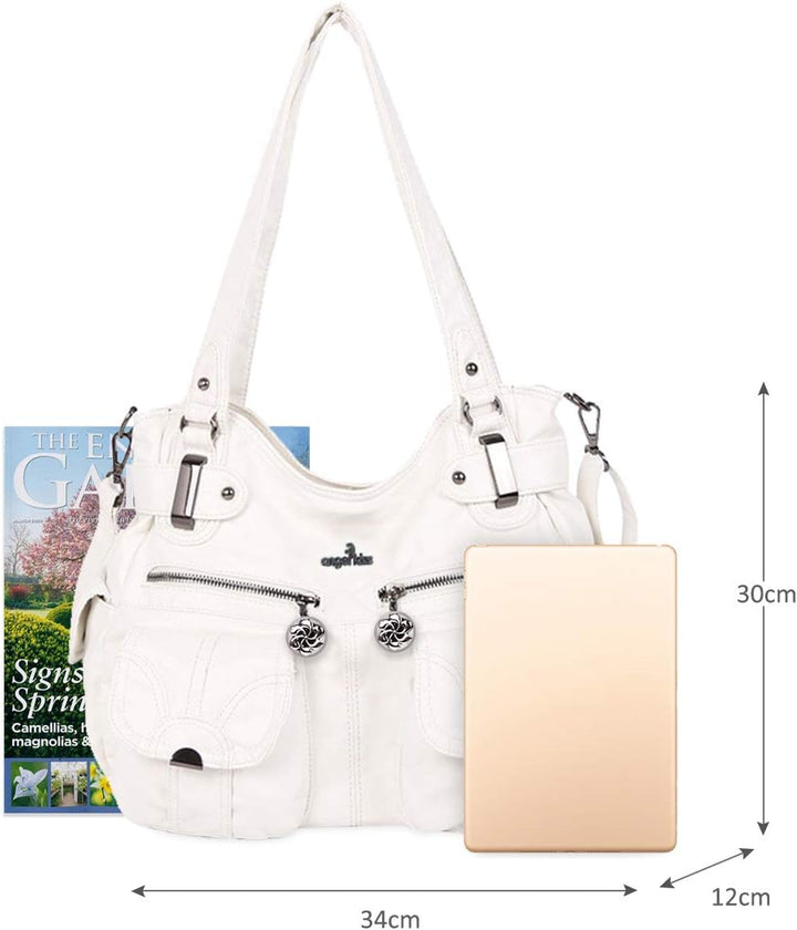 NICOLE & DORIS Handtaschen Damen Lederimitat Umhängetasche Designer Shopper Hobo Taschen Gross Tasch